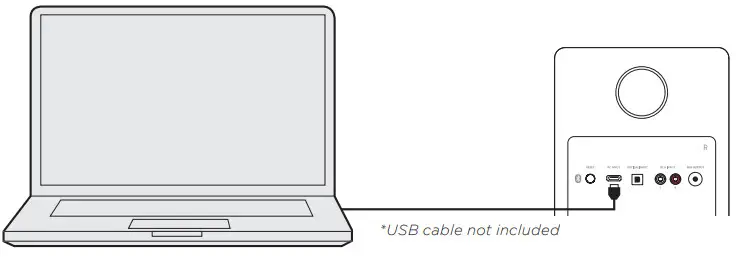 FLUANCE Ai61 Powered 6.5” Bookshelf Speakers -USB cable