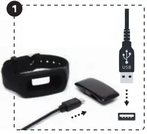 connect to the micro USB cable