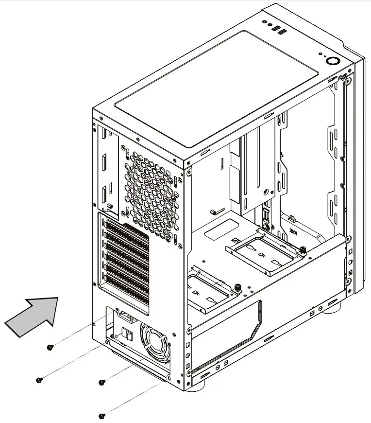 Thermaltake H100TG Mid Tower Case - Side Panel2