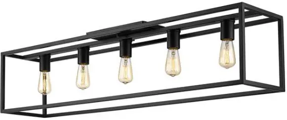 GOLDEN LIGHTING 2072-FM41 41 Inch Wesson Flush Mount-FIG1