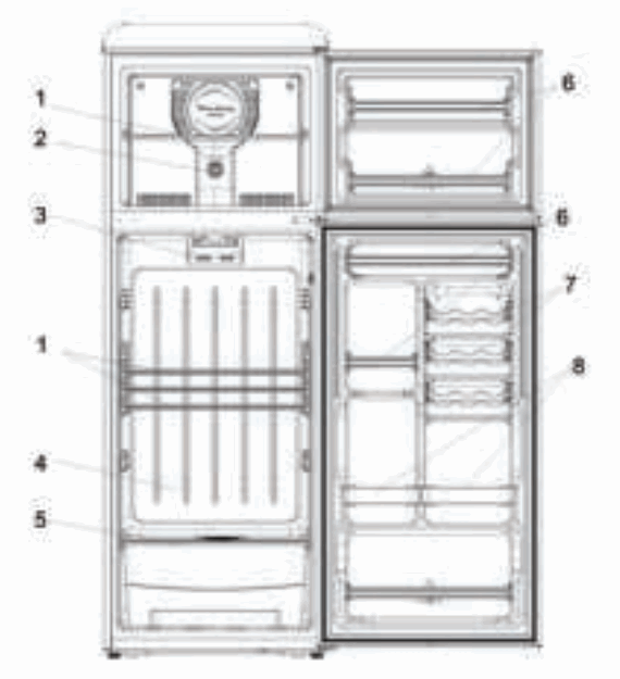 MaxxHome 22001 Retro Combination Fridge - Fridge - fig 9