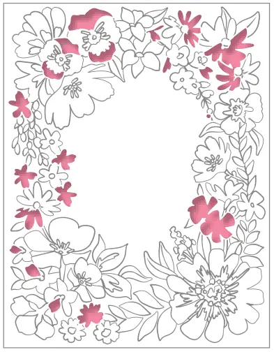 Honey Bee STAMPS Friendship Frame Stamp - fig 1