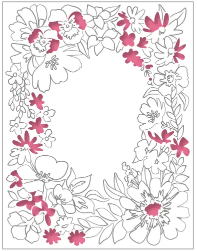 Honey Bee STAMPS Friendship Frame Stamp - fig 2