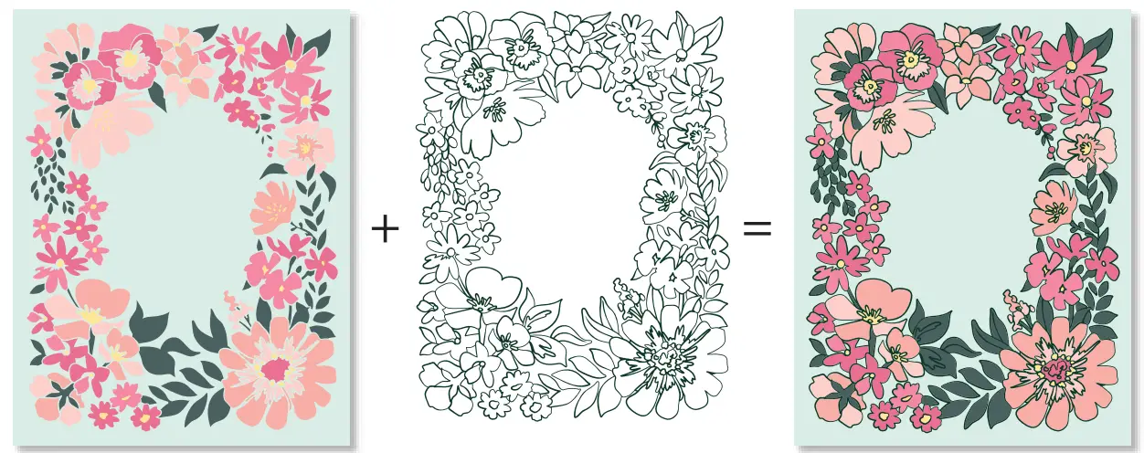 Honey Bee STAMPS Friendship Frame Stamp - fig 6