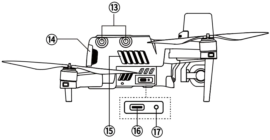 AUTEL EVO II RTK Series V3 Rugged Bundle Drone - AIRCRAFT OVERVIEW 3