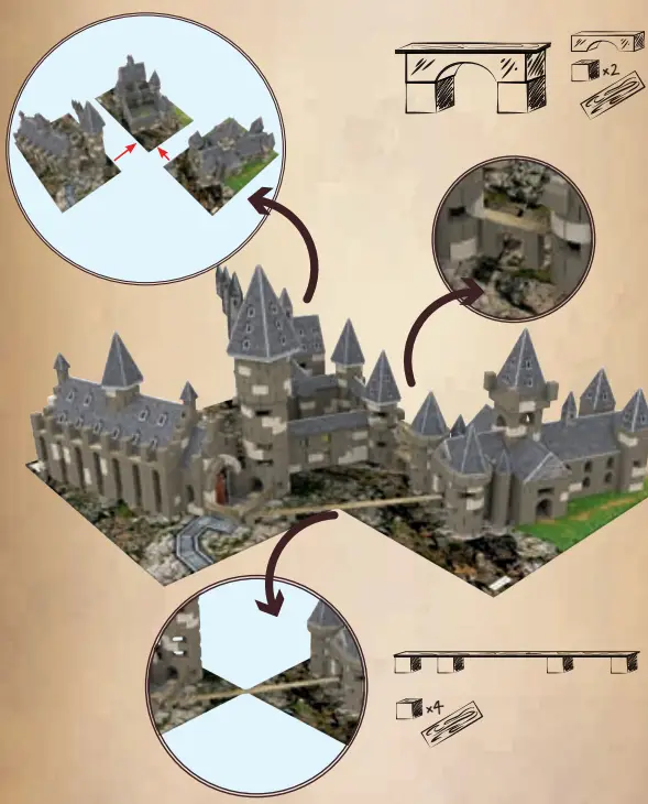 Build all 3 Brick Trick sets to complete the Hogwarts Castle. Get them all!