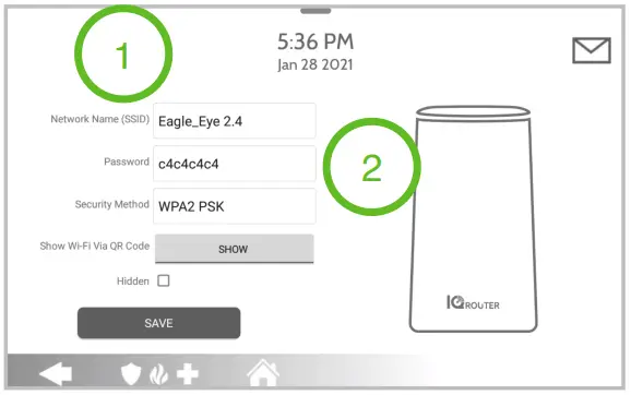Qolsys QW8200-840 IQ WiFi Mesh WiFi Router-CREATE UNIQUE SSID AND PASSWORD