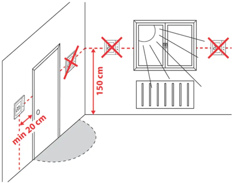 ENGO CONTROLS EASY230W Non-Programmable Wired Thermostat 10
