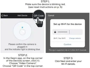 FIG 9 Add device. Method 2 Backup QR Code Mode