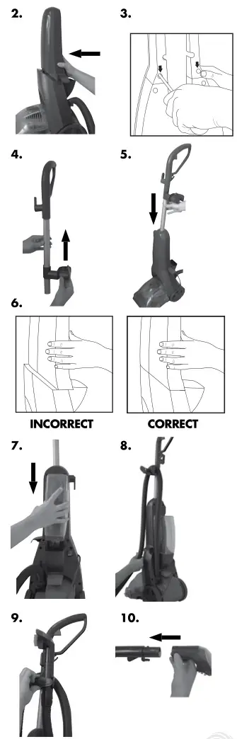 Bissell 16W5 Series Readyclean Powerbrush Plus - Assembly