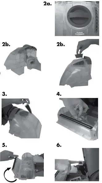 Bissell 16W5 Series Readyclean Powerbrush Plus - Cleaning after use