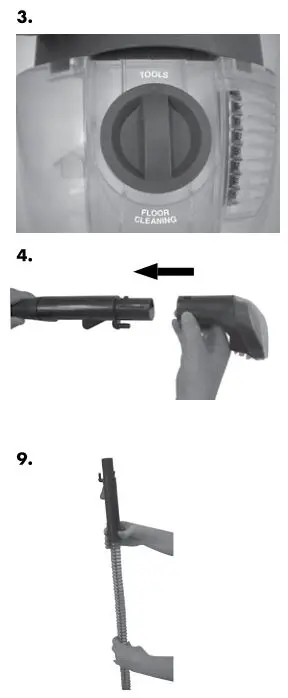 Bissell 16W5 Series Readyclean Powerbrush Plus - Cleaning with Attachments