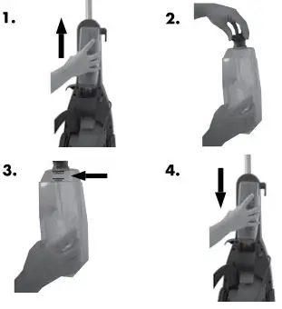 Bissell 16W5 Series Readyclean Powerbrush Plus - Fill the tank