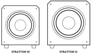 KLH STRATTON 10 10 Inch Powered Subwoofer - FIG