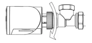 EVERSPRING AC301 Thermostatic Radiator Valve -Valve cap clockwise