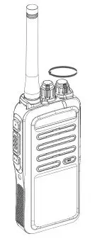 GoCom GD100 Digital Radio - Power On or Off and Volume Control