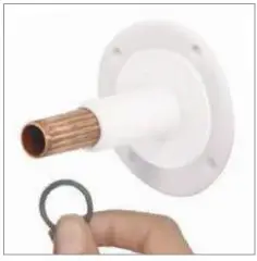 AQUALISA VSQ.A2.BV.DVFW.20 Visage Digital Concealed with Adjustable Height or Fixed Head Installation Guide - Ensuring the fixing bush is clean and free