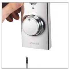 AQUALISA VSQ.A2.BV.DVFW.20 Visage Digital Concealed with Adjustable Height or Fixed Head Installation Guide - Locate the fixing lugs on the top