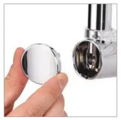 AQUALISA VSQ.A2.BV.DVFW.20 Visage Digital Concealed with Adjustable Height or Fixed Head Installation Guide - Place the rail end caps into the rail ends