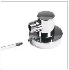 AQUALISA VSQ.A2.BV.DVFW.20 Visage Digital Concealed with Adjustable Height or Fixed Head Installation Guide - Remove the locking screw