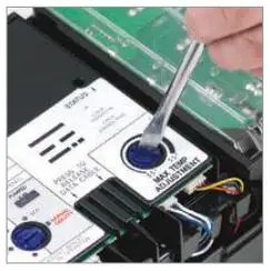 AQUALISA VSQ.A2.BV.DVFW.20 Visage Digital Concealed with Adjustable Height or Fixed Head Installation Guide - Run the shower at maximum temperature