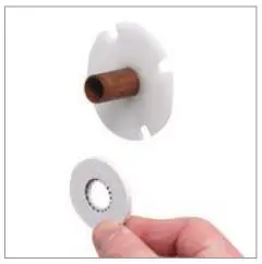 AQUALISA VSQ.A2.BV.DVFW.20 Visage Digital Concealed with Adjustable Height or Fixed Head Installation Guide - Slide the 15mm gripper ring down