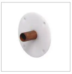 AQUALISA VSQ.A2.BV.DVFW.20 Visage Digital Concealed with Adjustable Height or Fixed Head Installation Guide - Slide the wall spacer down the projecting pipe