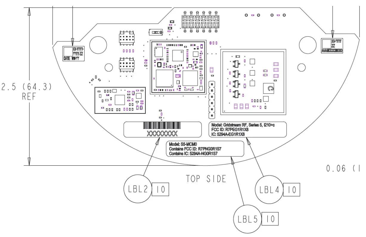 Aclara I-210+c Smart Electricity Meter - IC labels