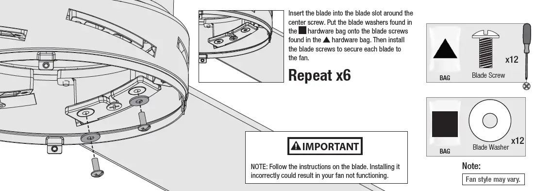 Installing the Blades