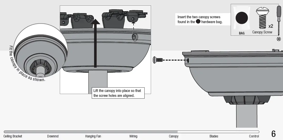 Installing the Canopy