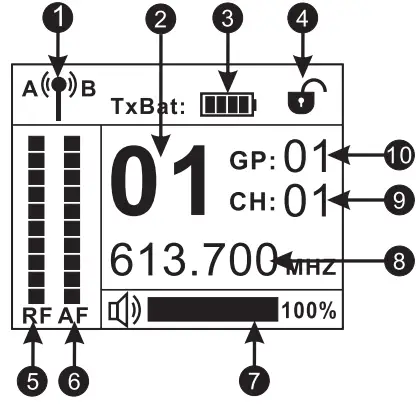 Enping Lane Electronic Technology LR 874DR Professional Wireless Microphone System - LCD Display