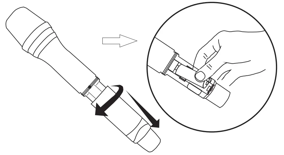 Enping Lane Electronic Technology LR 874DR Professional Wireless Microphone System - Replace battery