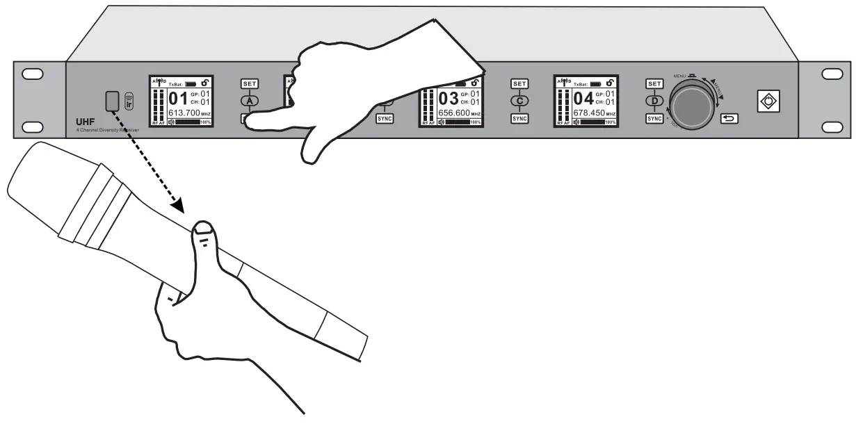 Enping Lane Electronic Technology LR 874DR Professional Wireless Microphone System - System