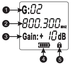 Enping Lane Electronic Technology LR 874DR Professional Wireless Microphone System - Frequency 3