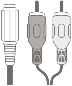 RCA adapter for 3.5 mm jack