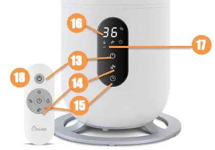 Crane EE-6917 Tower Humidifier w-UV Light fig 4