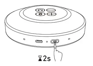 AIHOOR C1 Bluetooth Speakerphone- Powering