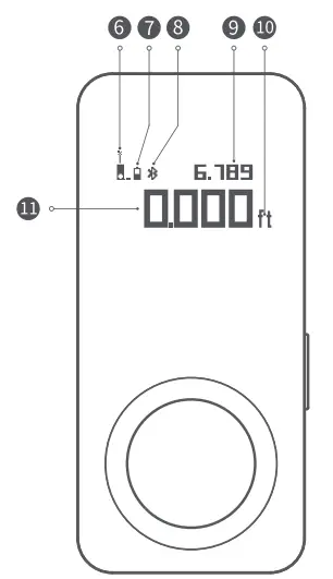 Shanghai Hoto Technology QWCJY001 HOTO Smart Laser Measure - display