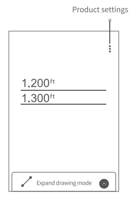Shanghai Hoto Technology QWCJY001 HOTO Smart Laser Measure - product settings
