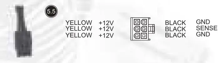 SILVER STONE Power Supply - PCI-E 6-pin power connector