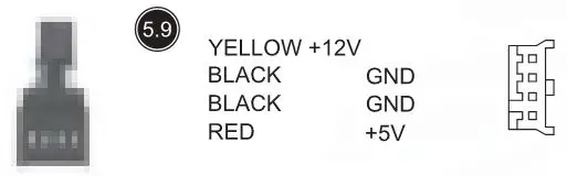 SILVER STONE Power Supply - Small 4-pin floppy power connector