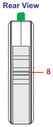 MOXA EDS-205 Series EtherDevice Switch- Panel Layout 3