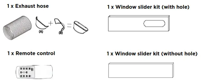 Dimplex Multidirectional Portable Air Conditioner - Parts