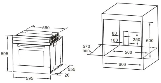 BLAUPUNKT 5B20N0290IN Built-in Integrated Oven Instructions - INSTALLATION