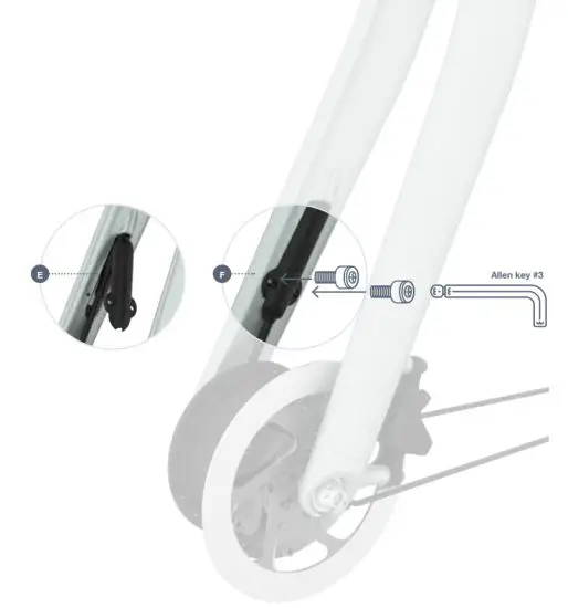 VANMOOF S3 Electric Bike - Connect the motor cable 3