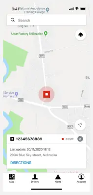 verizon connect EAT B Equipment Asset Tracker - Map