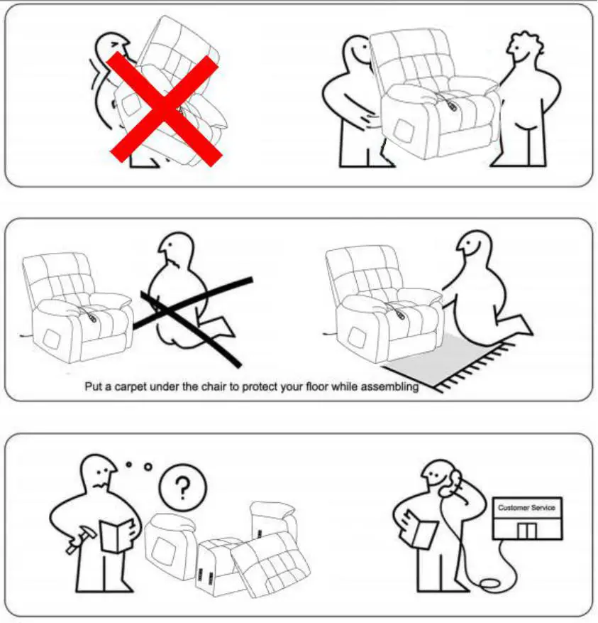 KINWELL W0504D001-C489 Chennille Remote Control Power Lift Heated Massage fig 14