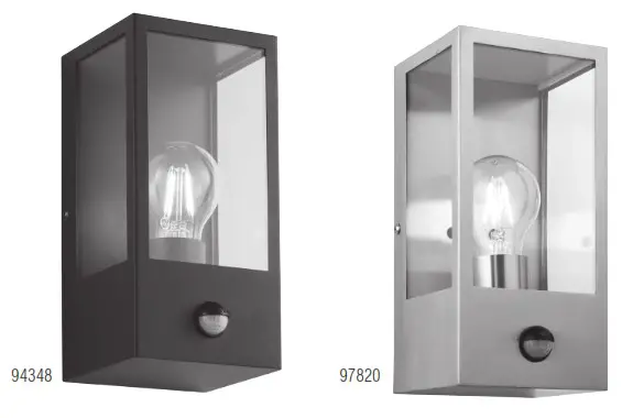 saxby 94348 Breton PIR Wall Light - cover