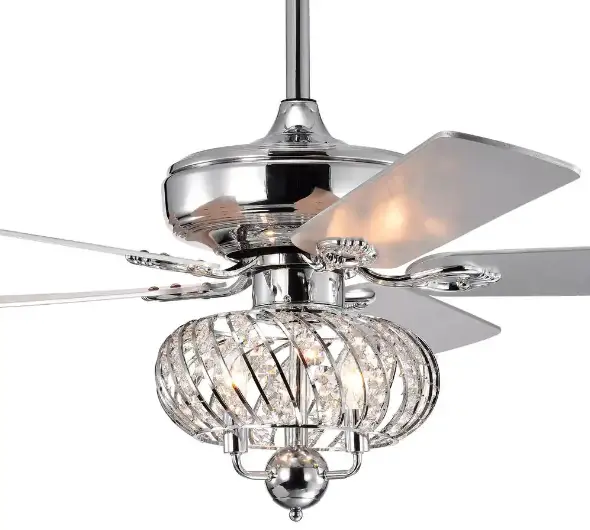 Parrot-Uncle F6296110V 52 Inch- Indoor-Chandelier-Ceiling-Fan-