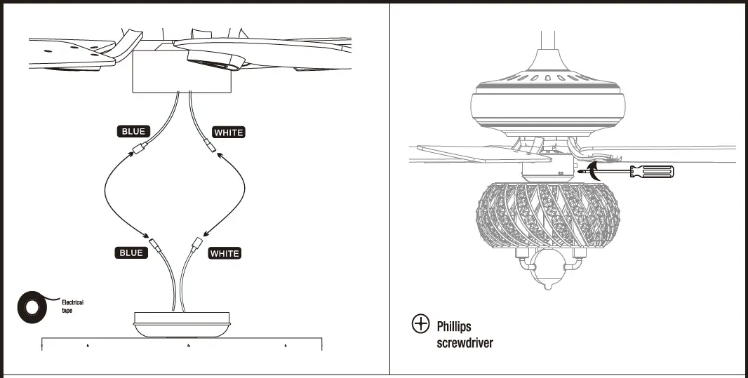 Parrot-Uncle F6296110V 52 Inch- Indoor-Chandelier-Ceiling-Fan-fig 11